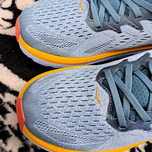 Size 9.5D Men Hoka One One Clifton 8 running shoes in the Goblin Blue - Picture 8 of 12